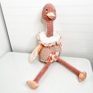 Les Deglingos Pomelo Ostrich plush animal